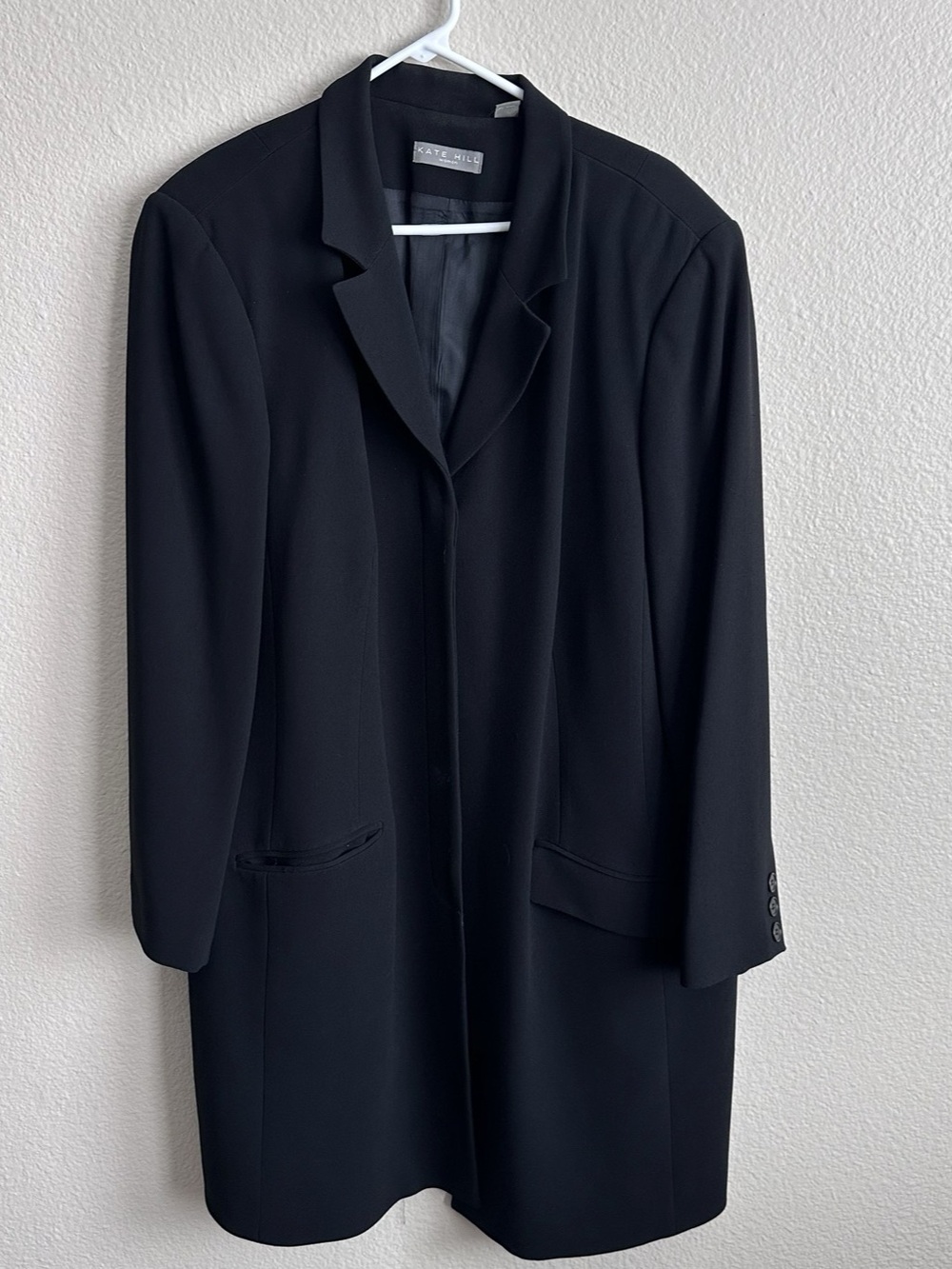 Kate Hill Black Blazer Size 20W Like New